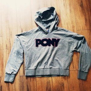 Pony Crop Hoodie Sz. L